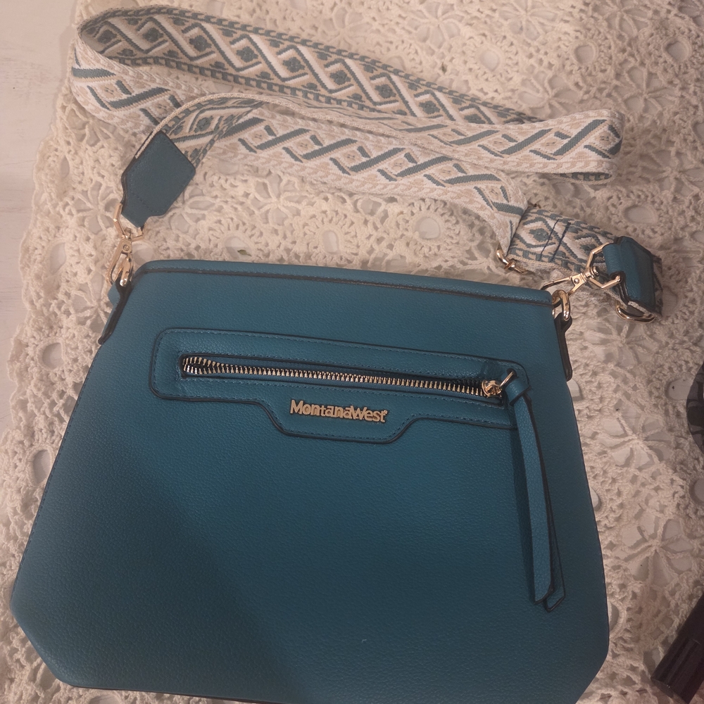 Montana West Teal Crossbody Bag